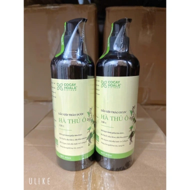 Combo 2 Chai Dầu Gội Hà Thủ Ô 800ml - Giảm rụng tóc, ngừa gàu, giá ưu đãi 37k