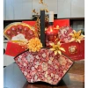 Combo 2 giỏ quạt - Set giỏ quà Tết 2.026 khay đẹp, dán gấm chắc chắn, giảm còn 200.000đ