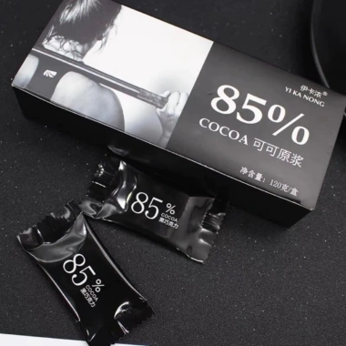 Combo 2 hộp Socola Đen 100% Nguyên Chất Không Đường YIKANONG 120gr Giá chỉ 17.000 VND 6