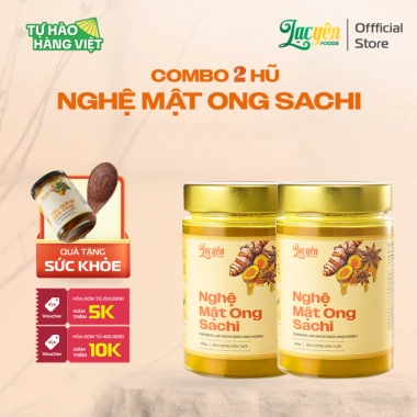 Combo 2 Hũ Nghệ Mật Ong Sachi Lạc Yên Foods - Vị Ngọt Dễ Uống, Không Hăng Đắng - 394.000₫