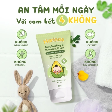 Combo 2 kem Harinas dưỡng ẩm dịu da cho bé - Giảm chàm sữa, eczema, mẩn ngứa, muỗi đốt, côn trùng cắn - 139.000đ 5