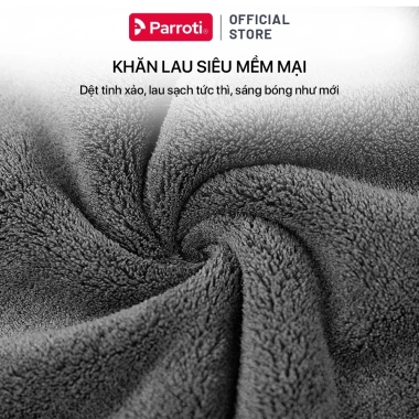 Combo 2 Khăn Lau Đa Năng Parroti Mira, Không Bụi Vải - Lau Kính, Bếp, Ô Tô - 49.500đ 6