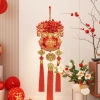 Combo 2 Khánh Túi Tài Lộc Phủ Nhung 2 Mặt Kim Tuyến Lấp Lánh Treo Tường Trang Trí Tết Nguyên Đán 2.026 Giá 75.000đ 6