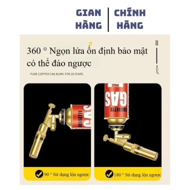 Combo 2 Khò Ga Mồi Lửa 733 Đồng Nguyên Khối Cao Cấp Đầu Khò Gas Mini Cầm Tay Dùng Nhóm Than Củi Giá chỉ 79.900₫ 4