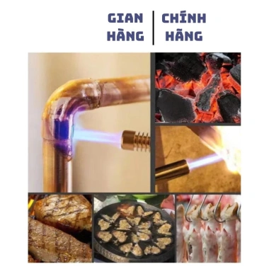 Combo 2 Khò Ga Mồi Lửa 733 Đồng Nguyên Khối Cao Cấp Đầu Khò Gas Mini Cầm Tay Dùng Nhóm Than Củi Giá chỉ 79.900₫ 7