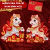 Combo 2 Miếng Dán Cửa 3D Bính Ngọ 2.026 Hoạt Hình Ngựa Tự Dính Trang Trí Tết Ogi Home 59.000₫