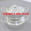 Combo 2 Nồi Lẩu Inox 22-24cm Đáy 3 Lớp - Dùng Gas & Hồng Ngoại, Quà Tặng 159k 7