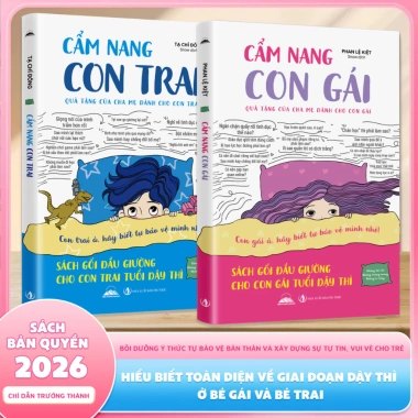 Combo 2 Quyển Cẩm Nang Con Trai và Con Gái - Sách Gối Đầu Giường Tuổi Dậy Thì Giá Ưu Đãi 119k