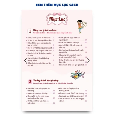 Combo 2 Sách Thì Thầm Tuổi Dậy Thì Con Gái và Con Gái À Bảo Vệ Bản Thân Giá Ưu Đãi 95.000₫ 5