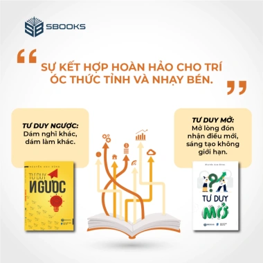 Combo 2 Sách Tư Duy Ngược + Mở - Phát Triển Tư Duy, Thay Đổi, Giá ưu đãi 170k SBOOKS