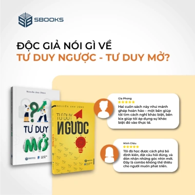 Combo 2 Sách Tư Duy Ngược + Mở - Phát Triển Tư Duy, Thay Đổi, Giá ưu đãi 170k SBOOKS