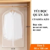 Combo 2 Túi Bọc Quần Áo Treo Tủ Chống Bụi, Trong Suốt, Dày, Có Khóa, Chống Thấm - Giá 29.900đ 3