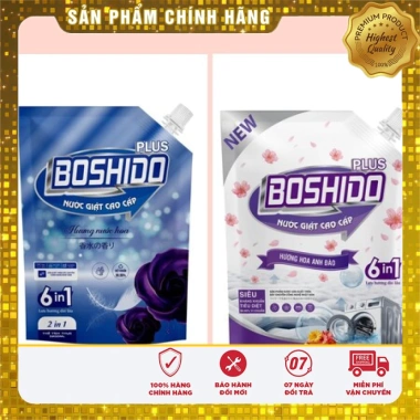 Combo 2 túi nước giặt Boshido cao cấp hương Pháp và hoa Anh đào 2x3,2L - 245k 5