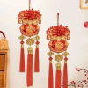 Combo 2 Túi Tiền Đào Đông Dây Treo Đỏ May Mắn – Hút Tài Lộc Năm Mới Tết 2.026 Giá Ưu Đãi 59.000 VND