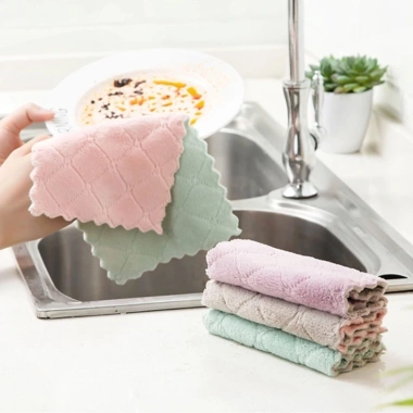 Combo 20 khăn lau bếp đa năng 2 mặt siêu thấm, kháng khuẩn, giá chỉ 25.100 VND