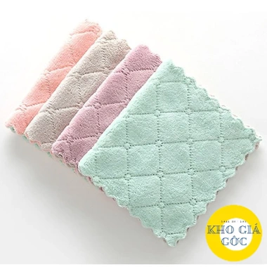 Combo 20 Khăn Lau Đa Năng 2 Màu Siêu Thấm Nước Giá Ưu Đãi 49.990₫