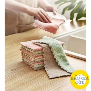 Combo 20 Khăn Lau Đa Năng 2 Màu Siêu Thấm Nước Giá Ưu Đãi 49.990₫