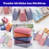 Combo 20 khăn lau lông cừu HQ 30x30cm - Mềm mại, thấm hút, không ra lông, dùng cho bếp, bàn ghế, kính, xe - Giá ưu đãi 64k