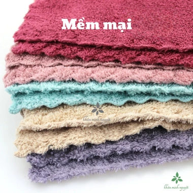 Combo 20 khăn lau lông cừu HQ 30x30cm - Mềm mại, thấm hút, không ra lông, dùng cho bếp, bàn ghế, kính, xe - Giá ưu đãi 64k