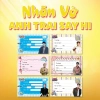 Combo 20 nhãn vở Quang Hùng MasterD 30 Anh Trai Say Hi Size 9x5.4cm Giá 18.000đ 4