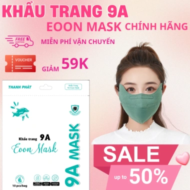 Combo 200 Cái Khẩu Trang 9A EOON MASK Chống Nắng, Dày Dặn, Ôm Trọn Mặt 6
