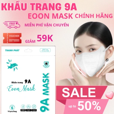 Combo 200 Cái Khẩu Trang 9A EOON MASK Chống Nắng, Dày Dặn, Ôm Trọn Mặt 8