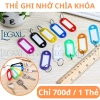 Combo 200 Thẻ Ghi Nhớ Chìa Khóa, Tag Đánh Dấu, Móc Khóa, Vali - Giá 147.000 VND
