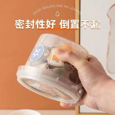 Combo 25 Xô Nhựa Mini 350ml-500ml Quai Nắp Đựng Charm Trà Sữa, Hoa Quả Dầm PP An Toàn Giá 27.850 VND 3