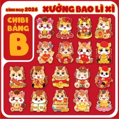 Combo 25/50/100 bao lì xì Tết 2.026 - chi bi phản quang dễ thương bé, chỉ 21.000 VND 3 Combo 25/50/100 bao lì xì Tết 2.026 - chi bi phản quang dễ thương bé, chỉ 21.000 VND 3