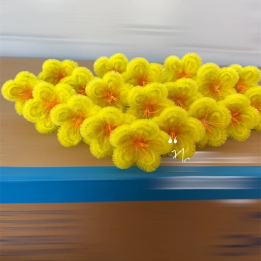 Combo 25/50/100 Hoa Đào và Mai Kẽm Nhung Handmade - Bông Rời 3 Sợi Cao Cấp Trang trí Cây Tết, Giá chỉ 50.000đ
