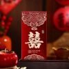 COMBO 2C Lì xì ăn hỏi - Bê tráp chữ Hỷ giấy phủ NHUNG cao cấp, giá chỉ 13.000₫ 2