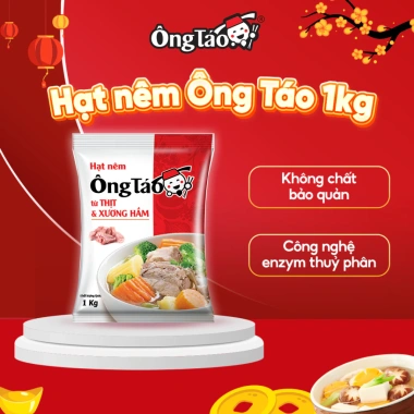 Combo 2kg Hạt nêm Ông Táo 2 gói 1kg + 170g (hoặc Muối Chấm) - Giảm giá 89k