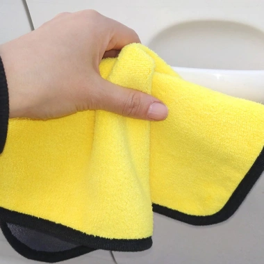 Combo 3-5 Khăn Lau Xe Ô Tô Microfiber Mềm Mịn 2 Mặt Siêu Thấm Đa Năng - Giá 25.000₫