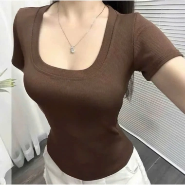 Combo 3 áo thun tăm lạnh Xả Lỗ Cuối Mùa - Áo cổ vuông ôm body, tôn dáng, thoáng mát, chỉ 49.900₫