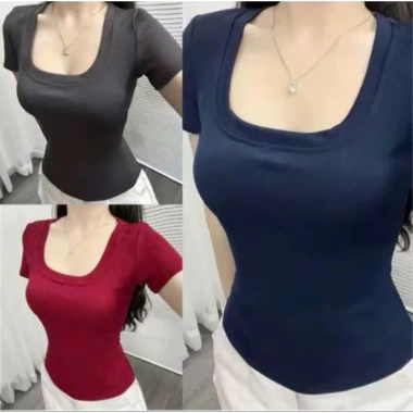 Combo 3 áo thun tăm lạnh Xả Lỗ Cuối Mùa - Áo cổ vuông ôm body, tôn dáng, thoáng mát, chỉ 49.900₫ 10 Combo 3 áo thun tăm lạnh Xả Lỗ Cuối Mùa - Áo cổ vuông ôm body, tôn dáng, thoáng mát, chỉ 49.900₫ 10