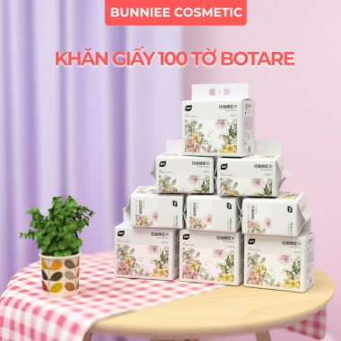 Combo 3 Bịch Khăn Khô Đa Năng BOTARE Treo Tường - 300 tờ dùng 1 lần, phù hợp da nhạy cảm, chỉ 59.000₫