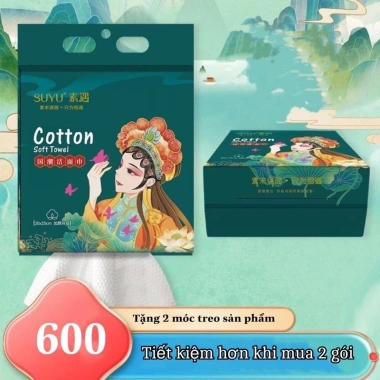 Combo 3 Bịch Khăn Mặt Khô Cotton Dạng Rút, Bông Tự Nhiên & Móc Dán - 105.000đ 10 Combo 3 Bịch Khăn Mặt Khô Cotton Dạng Rút, Bông Tự Nhiên & Móc Dán - 105.000đ 10