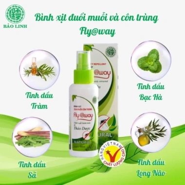 Combo 3 chai 60ml Xịt Tinh Dầu Flyaway - Xua Đuổi Muỗi, Côn Trùng, Tự Nhiên 3