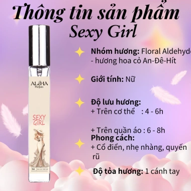 Combo 3 chai nước hoa nữ Aleha 10ml Combo 1 - Thanh lịch, trẻ trung, quyến rũ, giá 24.000