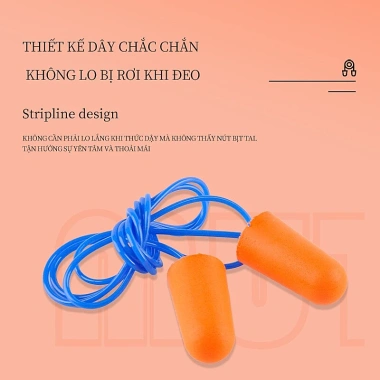 Combo 3 Đôi Nút Bịt Tai Chống Ồn 2 Tầng Ams - Giảm Tiếng Ồn 37dB, Giá chỉ 11.000 VND