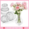 Combo 3 Dụng Cụ Cắm Hoa Nhựa Trong Suốt Định Hình Cành, Lỗ Xoay Đa Cỡ, Cố Định Thân Cành - Giá Ưu Đãi 14.700₫