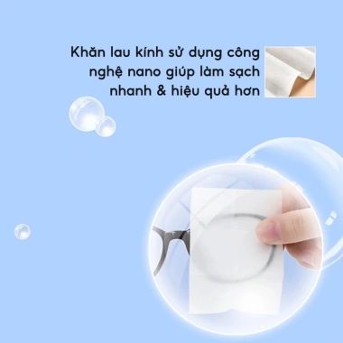 Combo 3 hộp 300 tờ Khăn Lau Kính Nano JYoohome: Chống bám hơi nước, sương mù, sạch mắt, giảm giá 18% 3