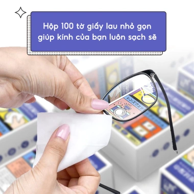 Combo 3 hộp 300 tờ Khăn Lau Kính Nano JYoohome: Chống bám hơi nước, sương mù, sạch mắt, giảm giá 18% 6