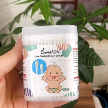 Combo 3 hộp Tăm Bông Vcool 200 Que Kháng Khuẩn, Mềm Mại 2 đầu tròn-dẹp cho Sơ Sinh & Gia Đình - Giá chỉ 40.998₫ 4
