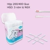 Combo 3 hộp Tăm Bông Vcool 200 Que Kháng Khuẩn, Mềm Mại 2 đầu tròn-dẹp cho Sơ Sinh & Gia Đình - Giá chỉ 40.998₫ 9