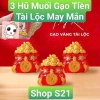 Combo 3 Hũ Đựng Gạo Muối Tiền Tài Lộc May Mắn Đặt Ban Thần Tài Ông Táo S21TT 19.000₫