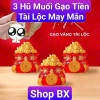 Combo 3 Hũ Đựng Muối Gạo Tiền Tài Lộc May Mắn - Ban Thần Tài, Ông Táo, TTBX 8