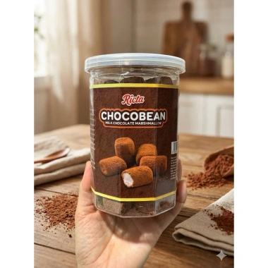 Combo 3 Hũ Kẹo Socola Ricta - Marshmallow phủ cacao, mềm dẻo, xốp, ít ngọt - Giá 165k