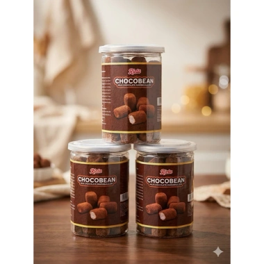 Combo 3 Hũ Kẹo Socola Ricta - Marshmallow phủ cacao, mềm dẻo, xốp, ít ngọt - Giá 165k