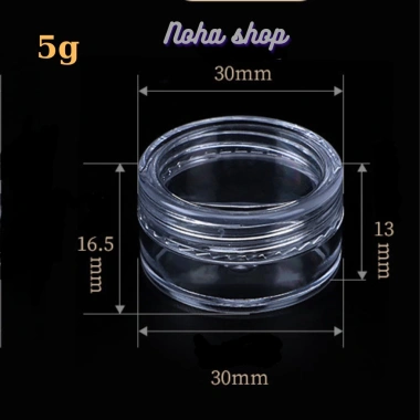 Combo 3 Hủ Nhựa Chiết Mỹ Phẩm Du Lịch 5g-10g-20g - Hũ Đựng Kem, Son Dưỡng Nhỏ Gọn, Giá 9.000 VND